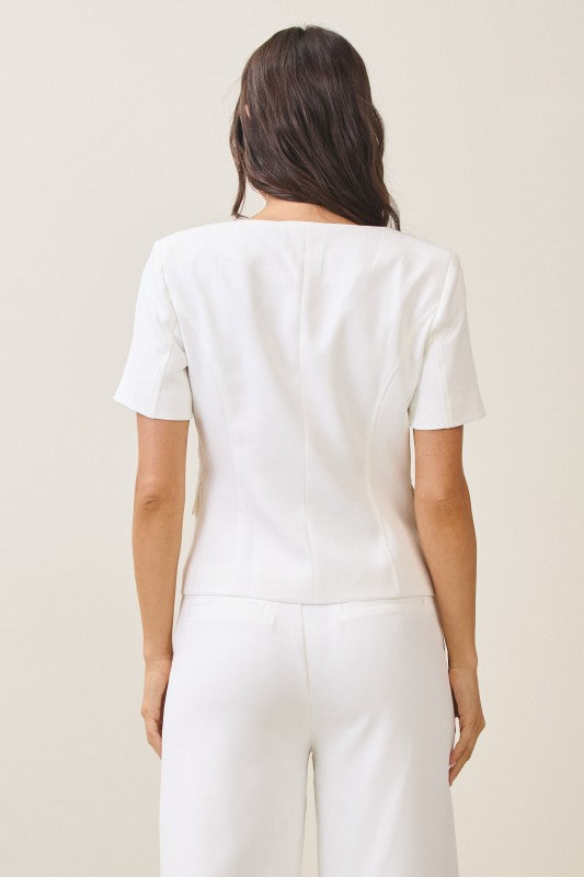 Squareneck Button Top(Pre order)