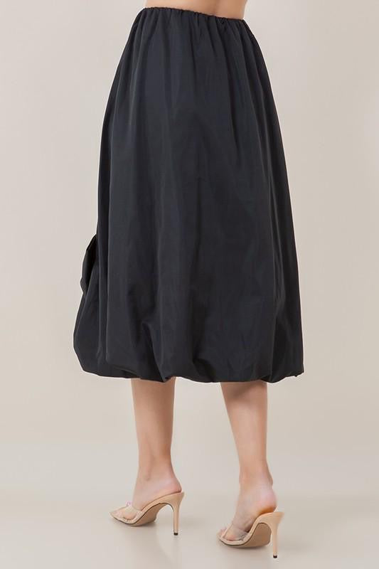 Elegant Knot Midi Skirt