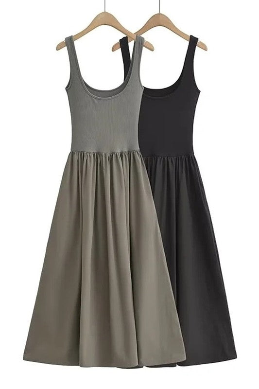 Gray maxi dress