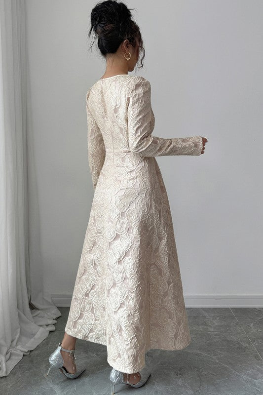 Elegant Square Neckline Casual Dress(Pre order)