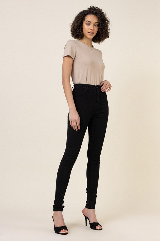 Classic High Waisted Black Skinny