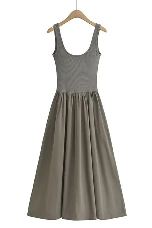 Gray maxi dress