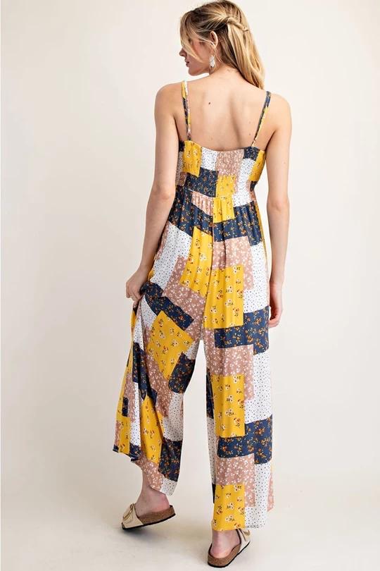 Bohemian Wide Leg Jumpsuit (Preorder)