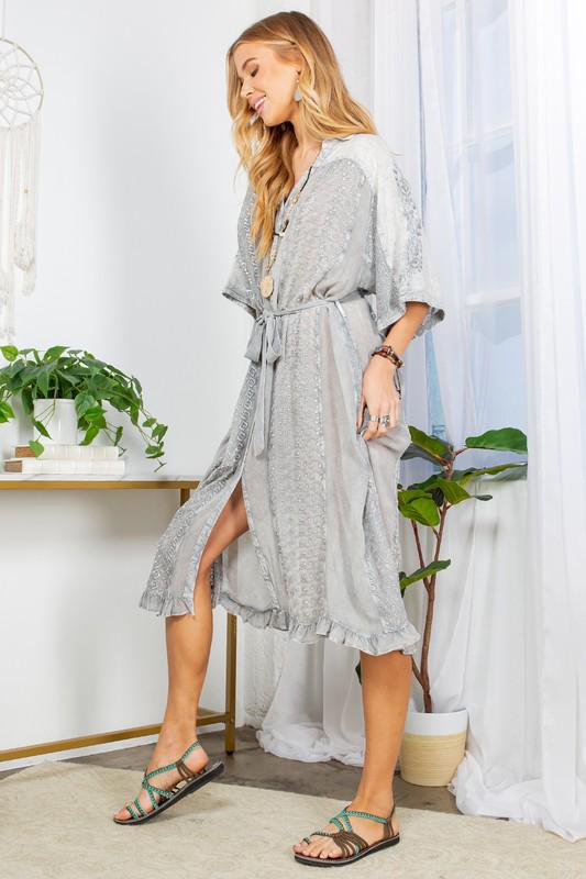 Bohemian Flow Kimono Dress