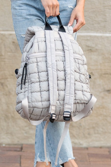 Stevie Quilted Puffer Backpack