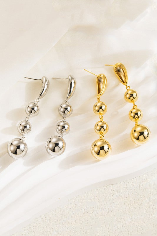 Silver Dots Earrings