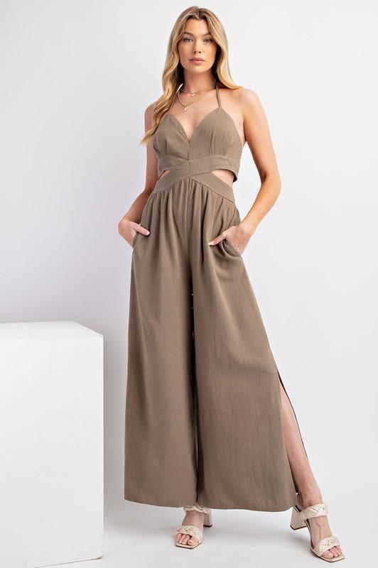 Desert Oasis Cutout Jumpsuit