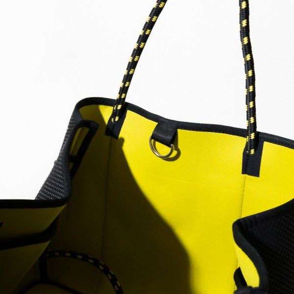 Everyday Tote Black Yellow