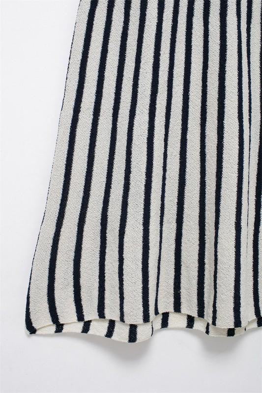 Striped Knitted Maxi Dress