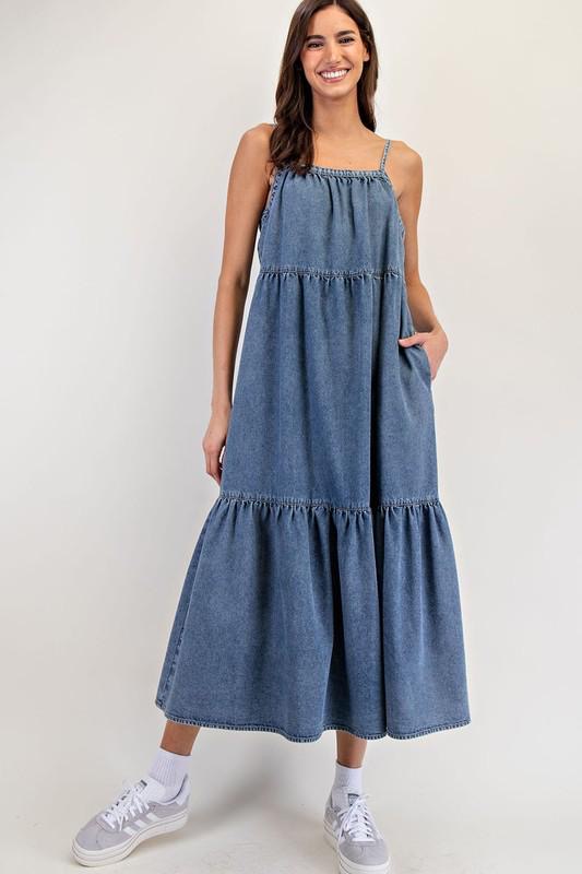 Denim Maxi Dress (NEW)