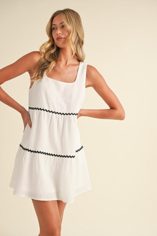 White Relax Short Dress