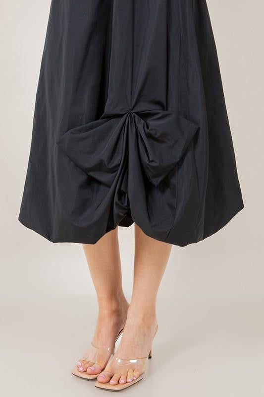 Elegant Knot Midi Skirt