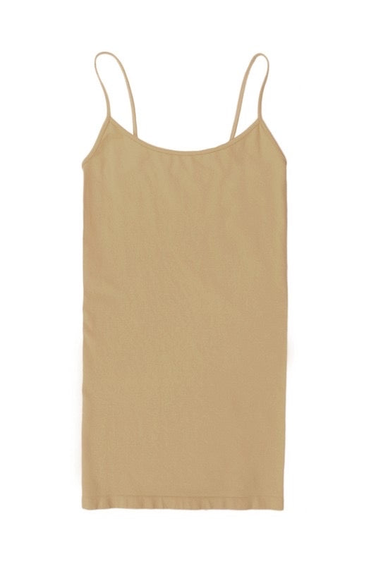 Seamless nude long cami