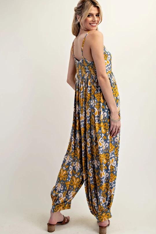 Boho Chic Printed Jumpsuit