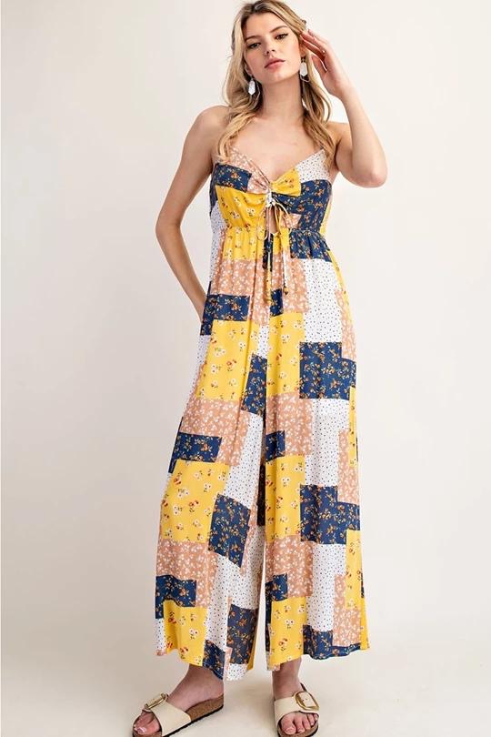 Bohemian Wide Leg Jumpsuit (Preorder)