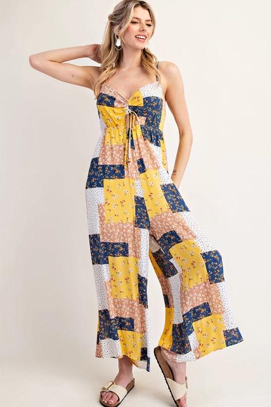 Bohemian Wide Leg Jumpsuit (Preorder)