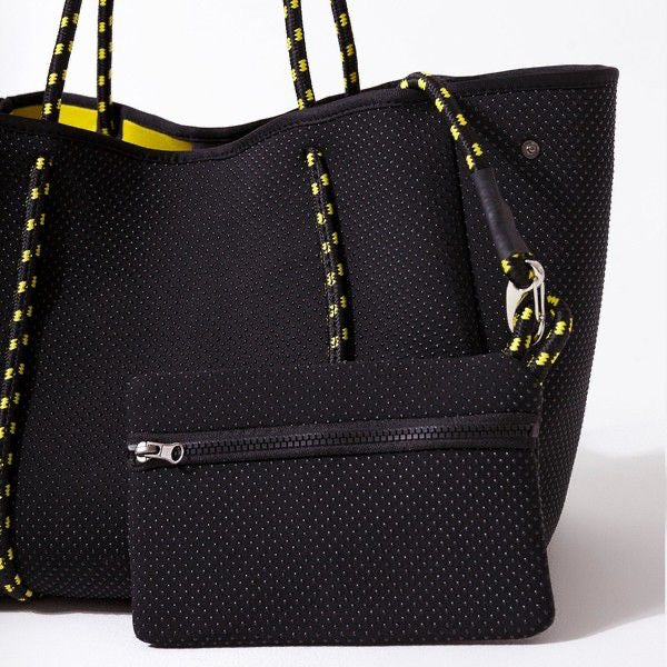 Everyday Tote Black Yellow