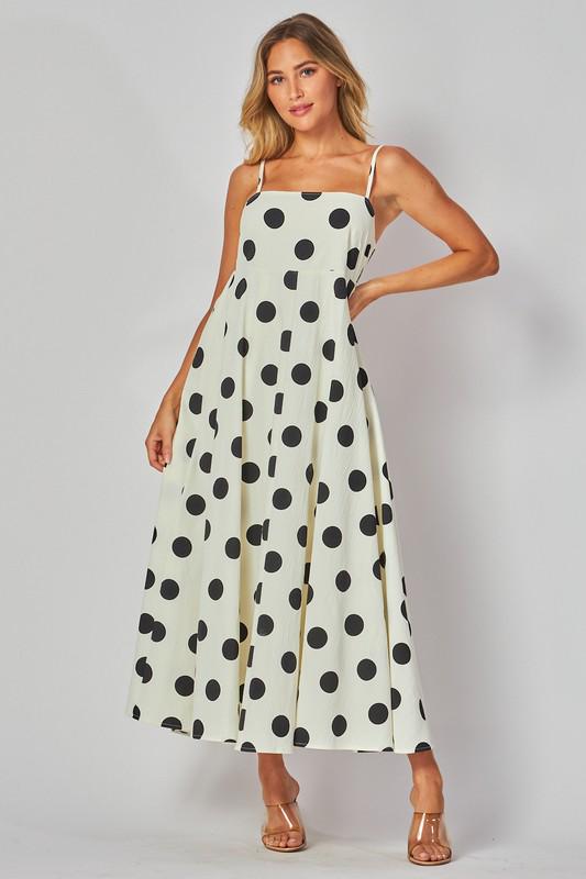 Polka Dot Midi Dress