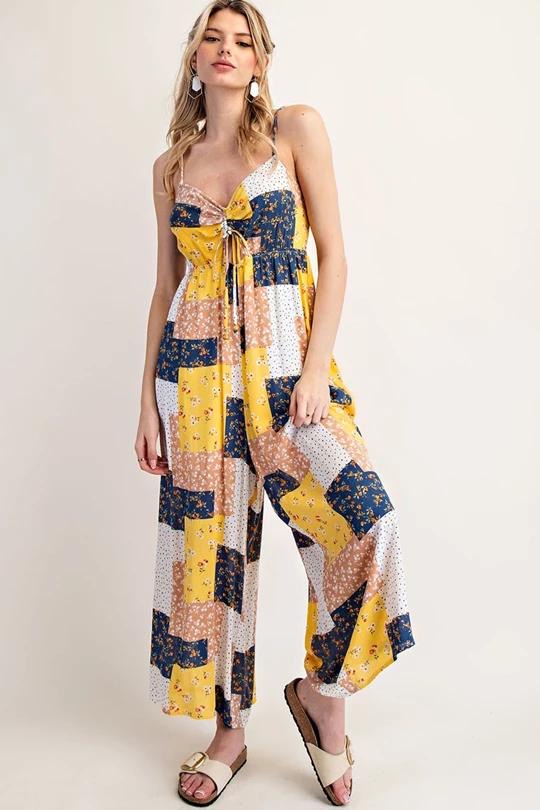 Bohemian Wide Leg Jumpsuit (Preorder)