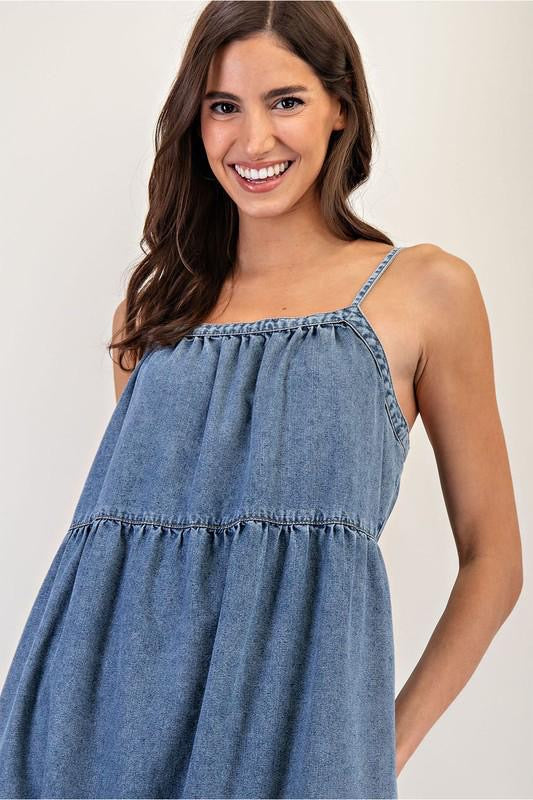 Denim Maxi Dress (NEW)