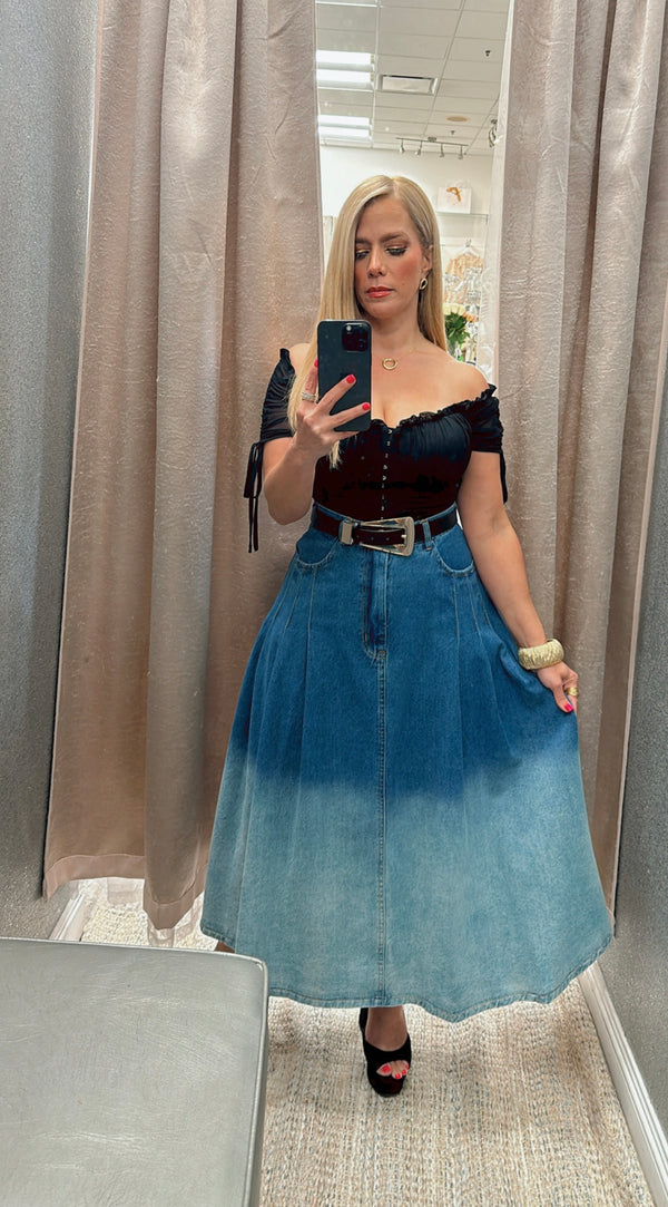 Denim skirt texture