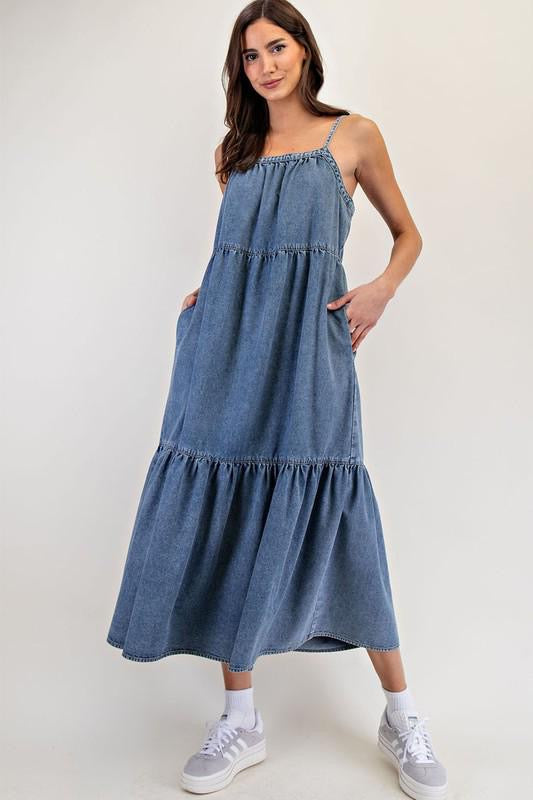 Denim Maxi Dress (NEW)