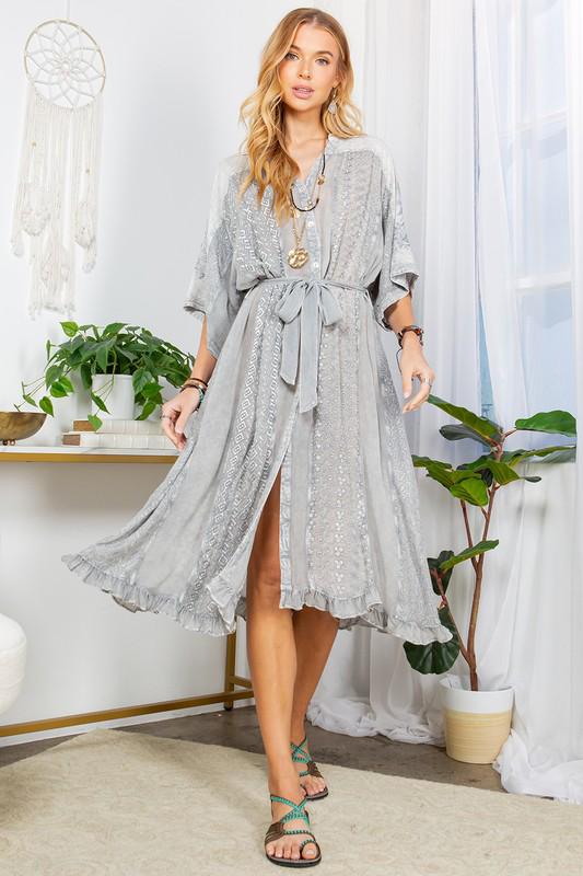 Bohemian Flow Kimono Dress