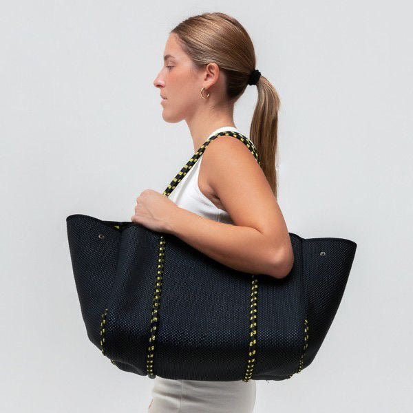 Everyday Tote Black Yellow