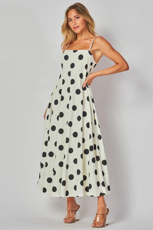 Polka Dot Midi Dress