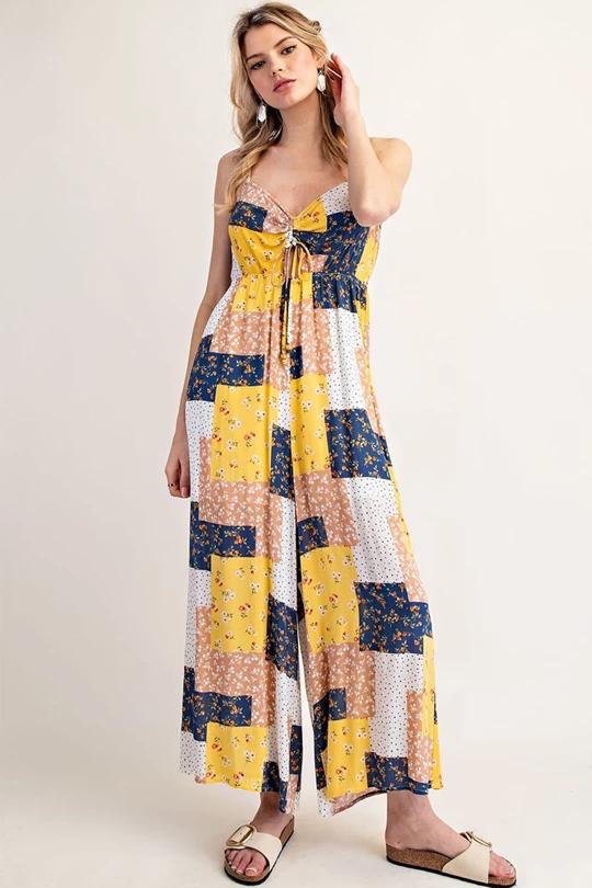 Bohemian Wide Leg Jumpsuit (Preorder)