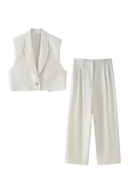 Fashion Vest Ivory Set