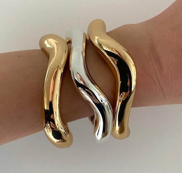 Vintage Texture Premium Stainless Steel Bracelet Silver