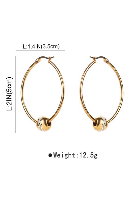 Stainless Steel Hoop Earrings