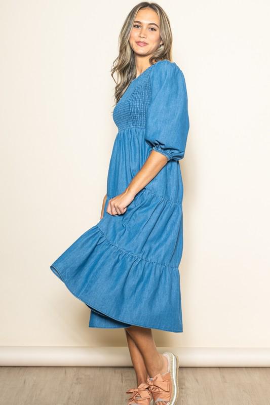 Blue Bliss Midi Dress