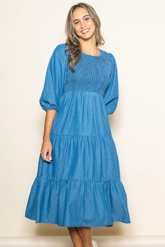 Blue Bliss Midi Dress