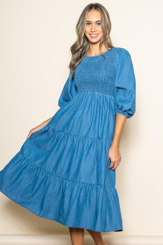 Blue Bliss Midi Dress