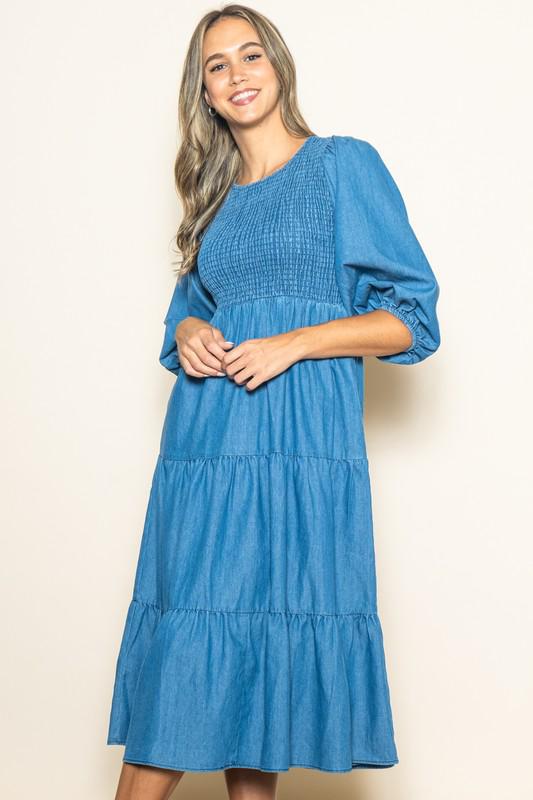 Blue Bliss Midi Dress