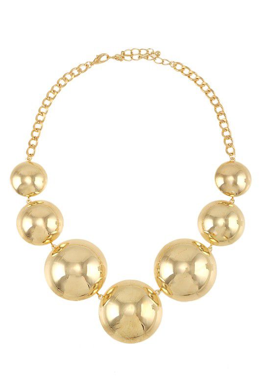 Round Design Statement Necklace