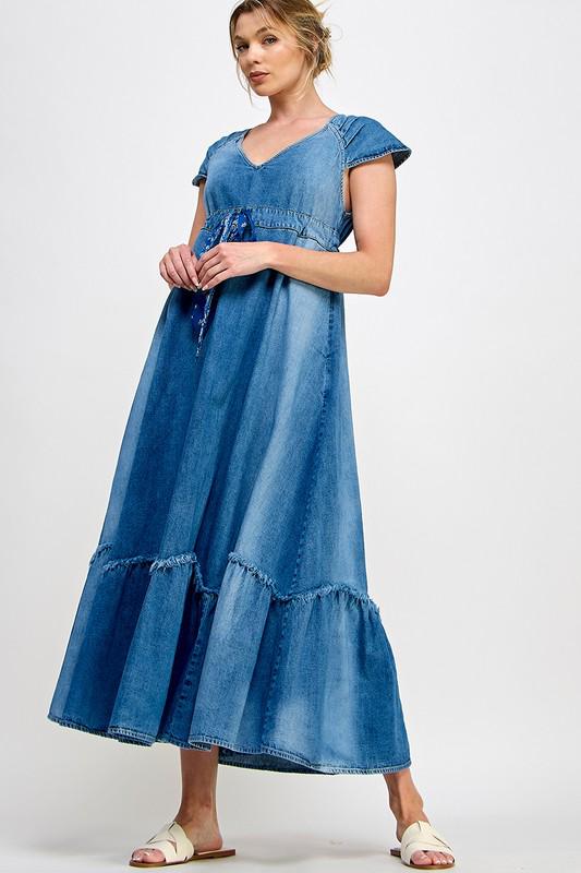 Denim Maxi Dress