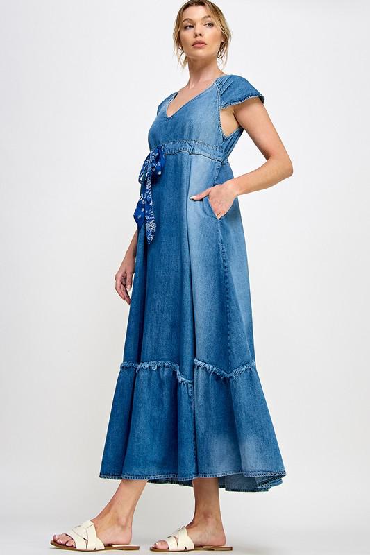 Denim Maxi Dress