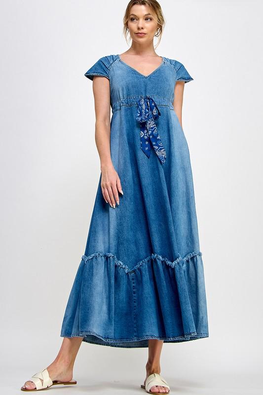 Denim Maxi Dress