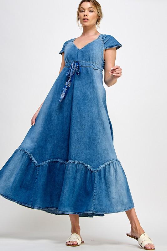 Denim Maxi Dress