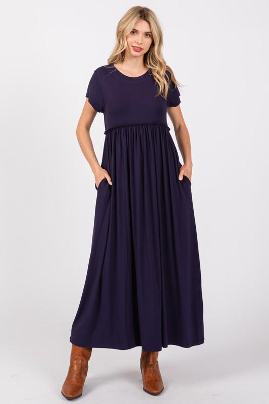 Navy Midi Dress