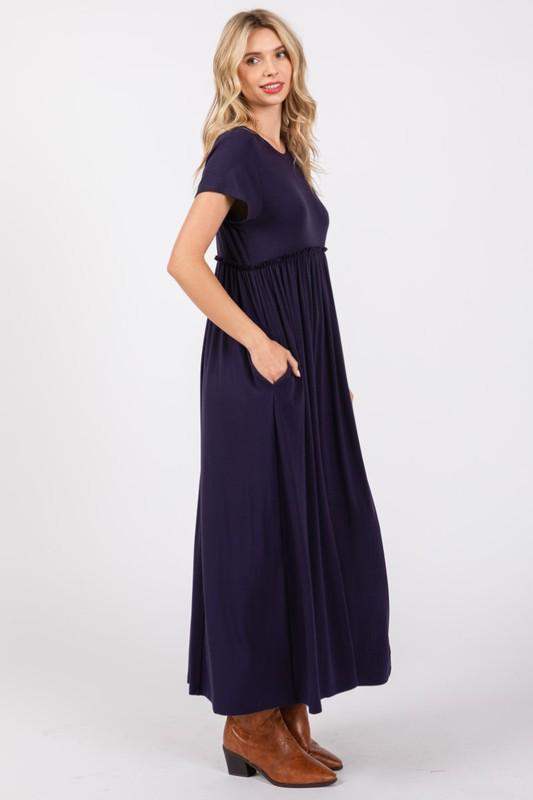 Navy Midi Dress