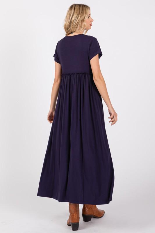 Navy Midi Dress