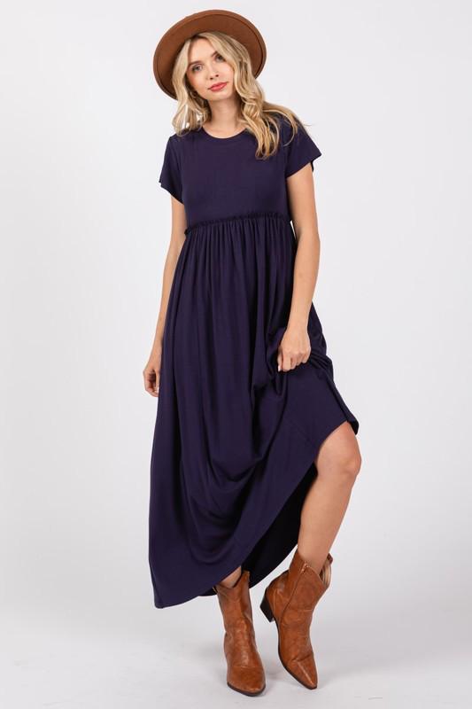 Navy Midi Dress