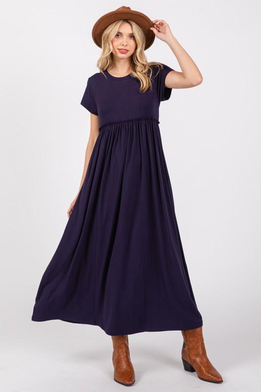 Navy Midi Dress