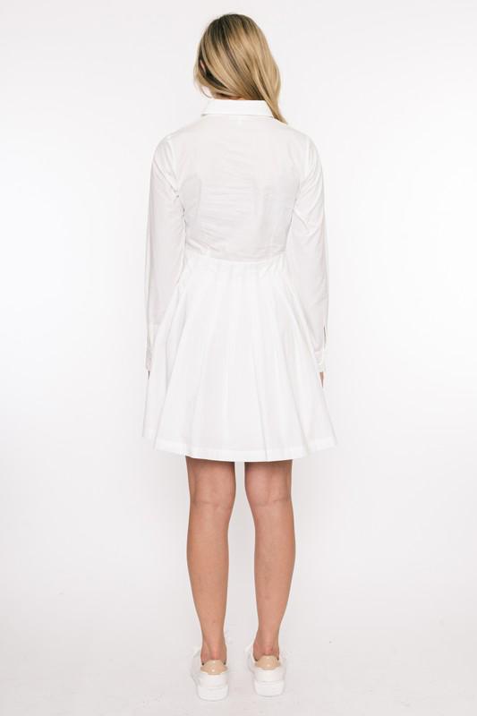 White Tablets L/S Midi Dress