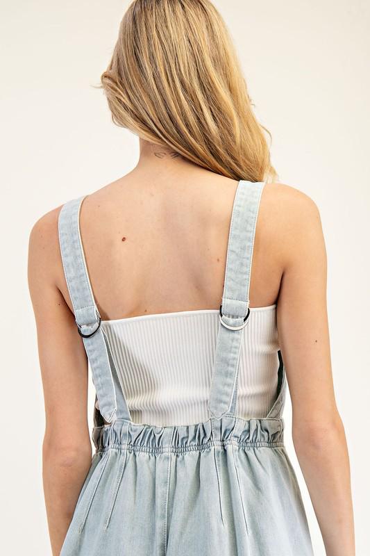 Relaxed Denim Jumpsuit