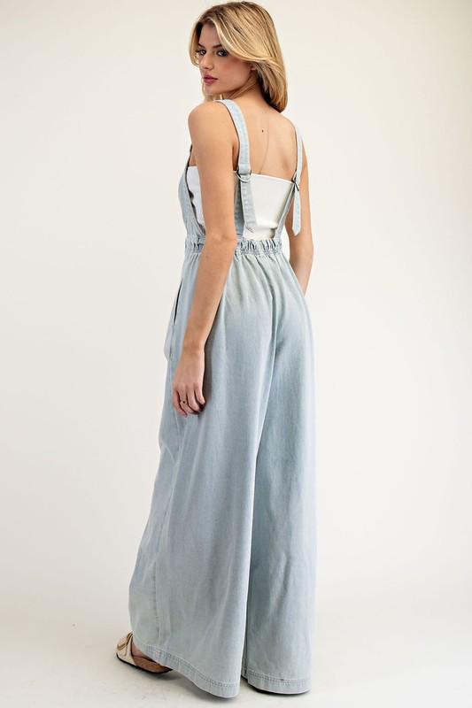 Relaxed Denim Jumpsuit